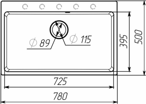 Кухонная мойка Valeso 7850 Bogema матовая Дюна