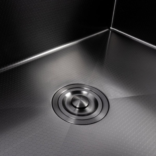 Кухонная мойка Valeso Handmade 70*50 PVD черная DECOR (3.0/0.8)