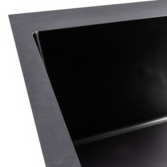 Кухонная мойка Valeso Handmade 70*50 PVD черная DECOR (3.0/0.8)