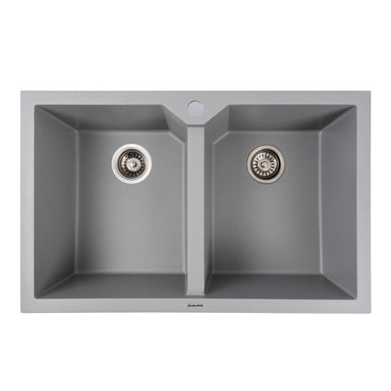 Кухонна мийка Valeso 7950 VIATRIX сірий металік