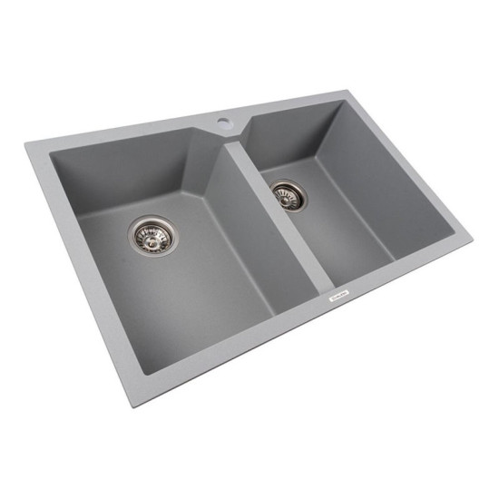 Кухонна мийка Valeso 7950 VIATRIX сірий металік