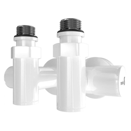 Кран угловой под Тэн Mario белый глянец (4.0.0500.56.RAL)