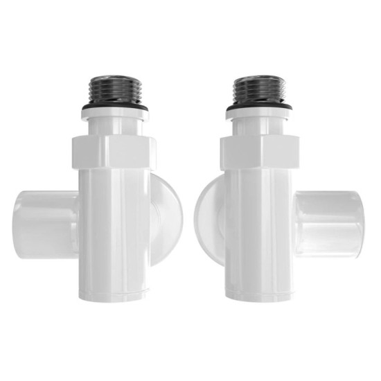 Кран угловой под Тэн Mario белый глянец (4.0.0500.56.RAL)