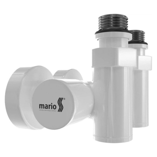 Кран угловой под Тэн Mario белый глянец (4.0.0500.56.RAL)