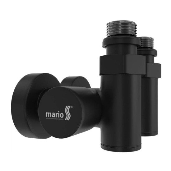 Кран угловой под Тэн Mario черный мат (4.0.0501.56.BP)