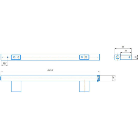 Рушникосушарка Mario Аккордо-I 30х630/85 (2.13.046003.0)