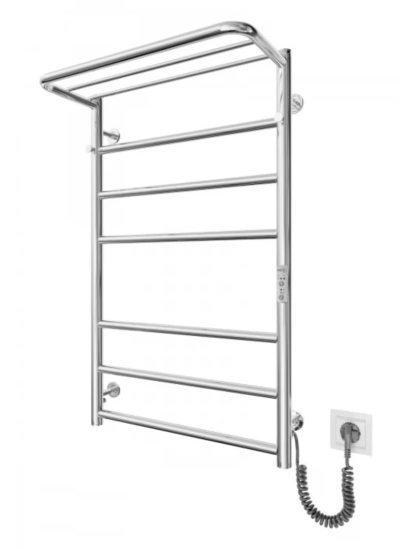 Полотенцесушитель Mario Веєр-I 600х445/55 електр. TR черный мат (2.3.0407.11.BM)