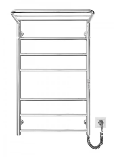 Полотенцесушитель Mario Веєр-I 600х445/55 електр. TR черный мат (2.3.0407.11.BM)