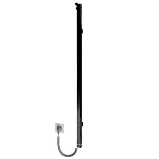 Полотенцесушитель Mario Рей Кубо-І 1500х30/130 електр. TR черный мат (2.2.1203.16.BM)