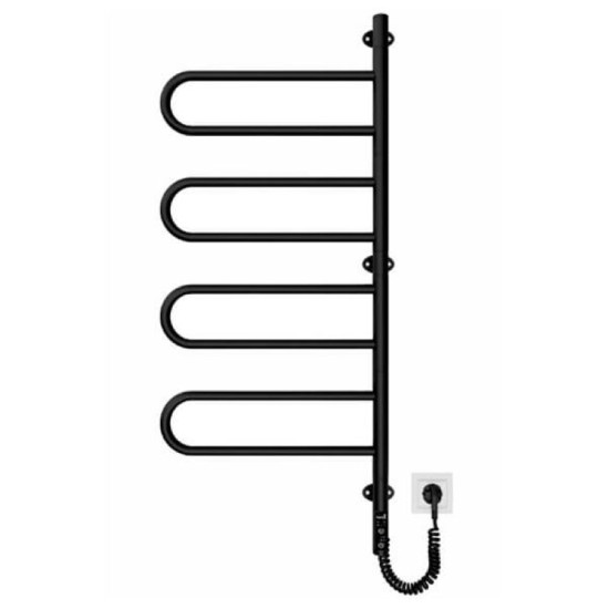 Полотенцесушитель Mario Тристар-I 1000х445/55 електр. TR черный мат (2.3.0507.11.BM)