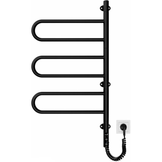 Рушникосушарка Mario Трістар-I 800х445/55 електр. TR чорний мат (2.3.0506.11.BM)