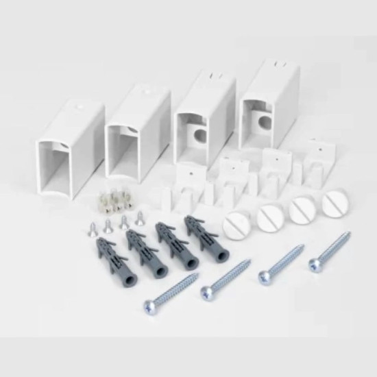 Комплект крепления HF белый матовый,  круглый (8.026.046011.WM)