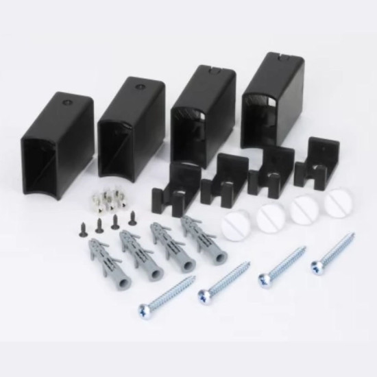 Комплект крепления HF черный матовый, круглый (8.026.046013.BM)