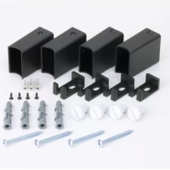 Комплект крепления HF черный матовый, круглый (8.026.046013.BM)