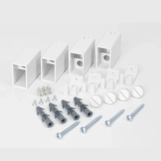 Комплект крепления HF белый матовый, профильный (8.026.046010.WM)