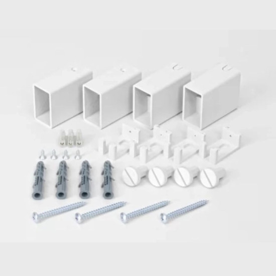 Комплект крепления HF белый матовый, профильный (8.026.046010.WM)