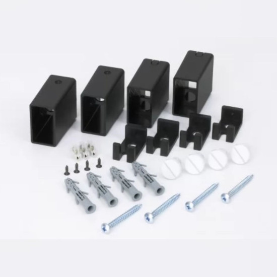 Комплект крепления HF черный матовый, профильный (8.026.046012.BM)