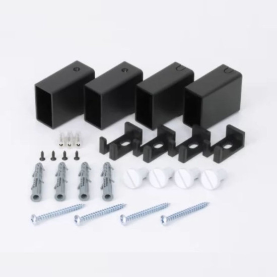 Комплект крепления HF черный матовый, профильный (8.026.046012.BM)