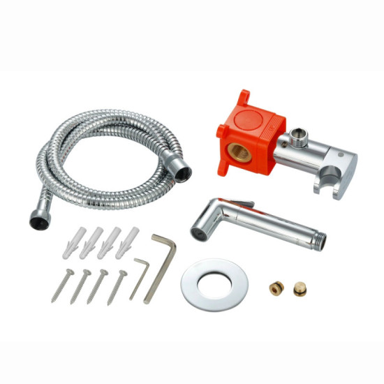 Гигиенический душ со смесителем Qtap Inspai-Varius QTINSVARCRMV00440601 Chrome