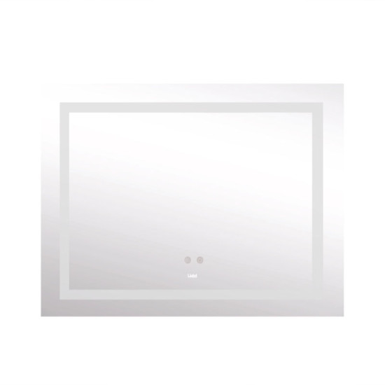 Зеркало Lidz Kubis (KU1) 1200х800 с LED-подсветкой Touch, с антизапотеванием, с диммером, рег. яркости LDKUB120080049008
