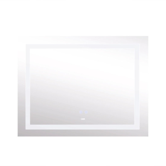 Зеркало Lidz Kubis (KU1) 1200х800 с LED-подсветкой Touch, с антизапотеванием, с диммером, рег. яркости LDKUB120080049008