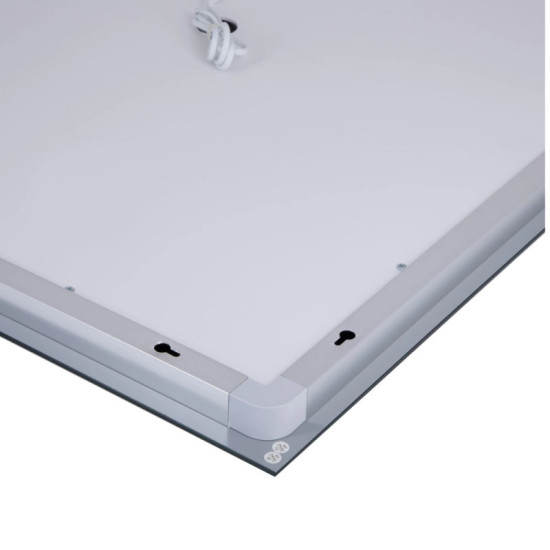 Зеркало Lidz Kubis (KU1) 1200х800 с LED-подсветкой Touch, с антизапотеванием, с диммером, рег. яркости LDKUB120080049008