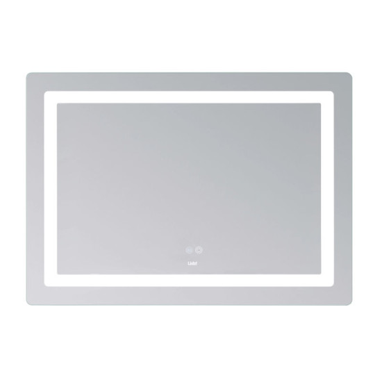 Дзеркало Lidz Kubis (KU2) 1200х800 з LED-підсвіткою Touch, з антизапітнінням, з диммером, рег. яскравості LDKUB120080049007