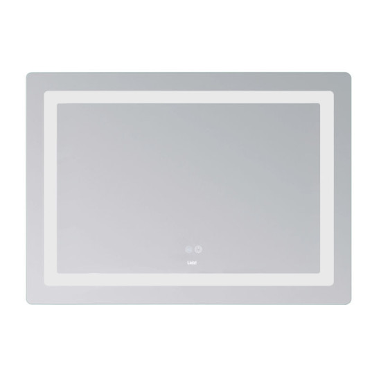 Дзеркало Lidz Kubis (KU2) 1200х800 з LED-підсвіткою Touch, з антизапітнінням, з диммером, рег. яскравості LDKUB120080049007