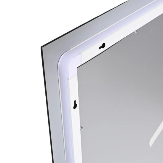 Дзеркало Qtap Taurus (TA1) 1000×800 мм з LED-підсвіткою Touch, з антизапотіванням, з димером, рег. темп. кольори QTTAU100080048956