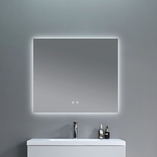 Дзеркало Qtap Taurus (TA1) 800×700 мм з LED-підсвіткою Touch, з антизапотіванням, з димером, рег. темп. кольори QTTAU80070048954