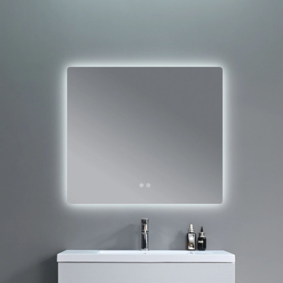 Зеркало Qtap Taurus (TA2) 1000×800 мм с LED-подсветкой Touch, с антизапотеванием, с диммером, рег. темп. цвета QTTAU100080048957