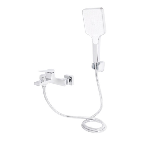 Смеситель для ванны Qtap Nando с душевым гарнитуром QTNAN259CRM48651 Chrome