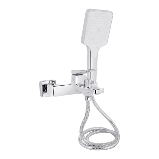 Смеситель для ванны Qtap Nando с душевым гарнитуром QTNAN259CRM48651 Chrome