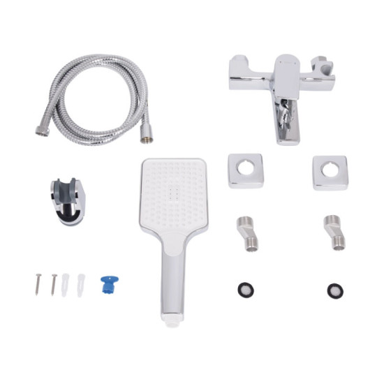 Смеситель для ванны Qtap Nando с душевым гарнитуром QTNAN259CRM48651 Chrome