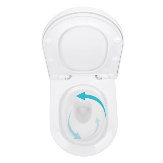 Унітаз підвісний Qtap Robin ML Ultra Quiet 490х365х325 мм, з сидінням Soft-close MagLock, White QTROBML26W49621