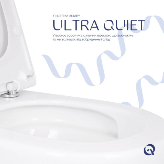 Унитаз подвесной Qtap Robin ML Ultra Quiet 520×365×365 мм, с сиденьем Soft-close MagLock, White QTROBML26W49623