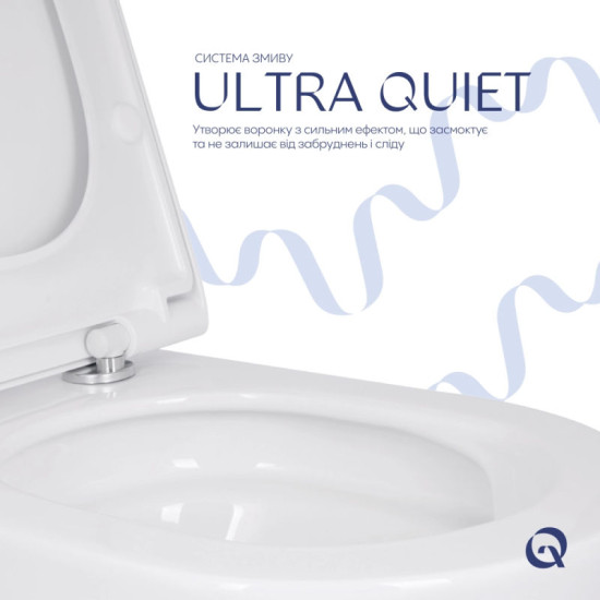 Унитаз подвесной Qtap Scorpio ML Ultra Quiet 490×365×325 мм, с сиденьем Soft-close MagLock, White QTSCOML26W49622