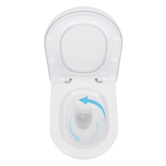 Унитаз подвесной Qtap Scorpio ML Ultra Quiet 490×365×325 мм, с сиденьем Soft-close MagLock, White QTSCOML26W49622