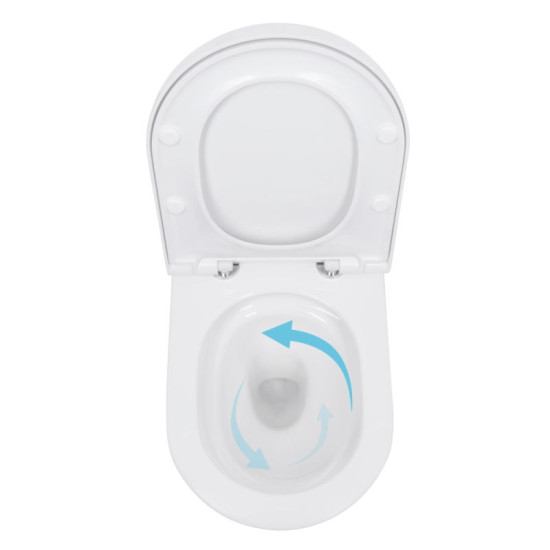 Унитаз подвесной Qtap Scorpio ML Ultra Quiet 520×365×365 мм, с сиденьем Soft-close MagLock, White QTSCOML26W49624