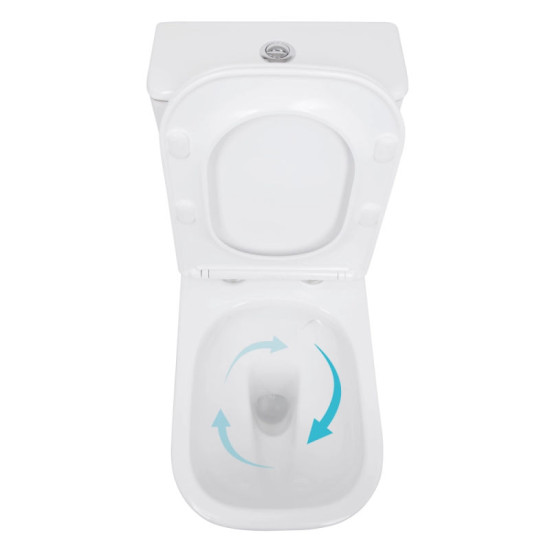 Унітаз-компакт Qtap Stork Ultra Quiet 630×350×805 мм із сидінням Soft-close, White QTSTO27W49260