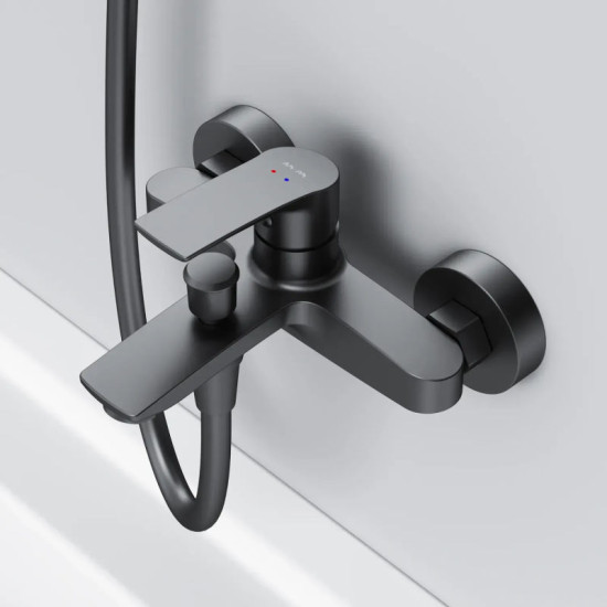 Смеситель для ванны Am.Pm Pride F7C10022 (черный матовый)