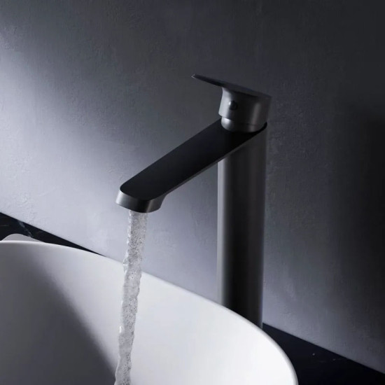 Змішувач для раковини Am.Pm Func F8F92022 (чорний матовий, високий)