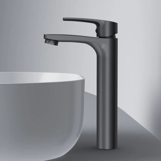 Смеситель для раковины Am.Pm Pride F7C92022 (черный матовый, высокий)