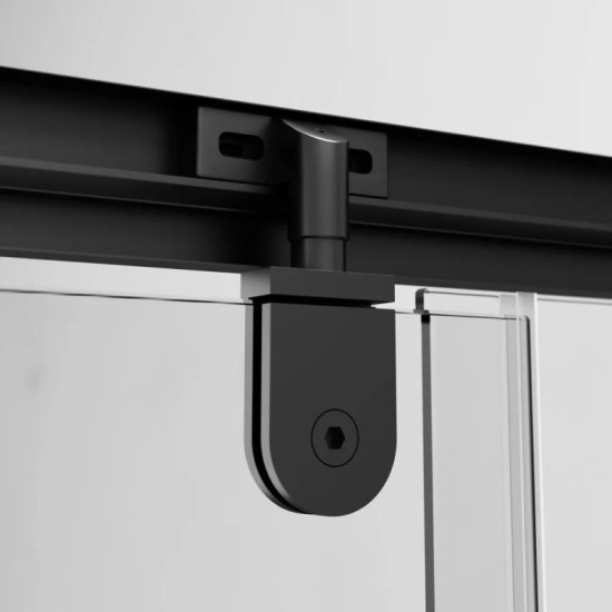 Душевая кабина Am.Pm Gem 5-corner Pivot W90UG-405-090BT 90x90 прозрачная, профиль чорный мат, без поддона