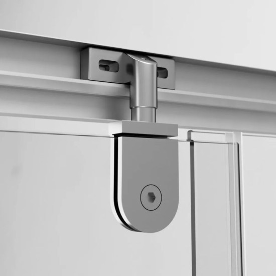 Душова кабіна Am.Pm Gem 5-corner Pivot W90UG-405-090MT 90x90 прозора, профіль матовий хром, без піддону