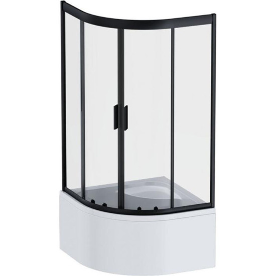Душевая кабина Am.Pm Gem Deep W90UG-401A090BT 90x90 прозрачная, профиль черный мат, без поддона