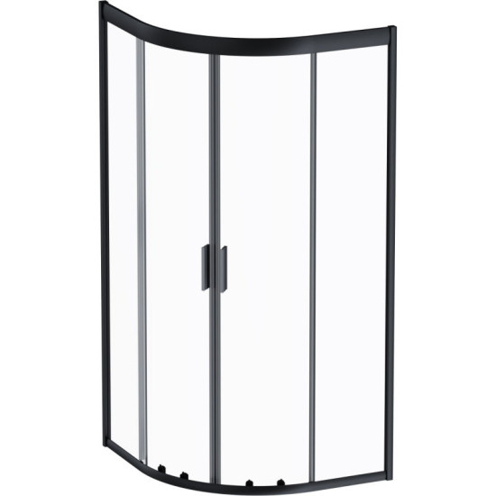 Душова кабіна Am.Pm Gem W90UG-401-090BT 90x90 прозора, профіль чорний матовий, без піддону