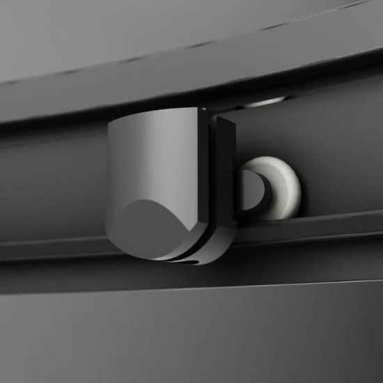 Душова кабіна Am.Pm Gem W90UG-401-090BT 90x90 прозора, профіль чорний матовий, без піддону