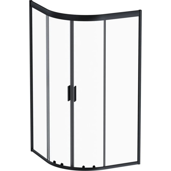 Душевая кабина Am.Pm Gem W90UG-401-100BT 100x100 прозрачная, профиль черный матовий, без поддона