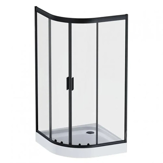 Душевая кабина Am.Pm Gem W90UG-401-100BT 100x100 прозрачная, профиль черный матовий, без поддона
